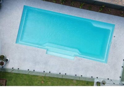 DIY swimming pool Cosmo 8 design- colour grey spice - installed in Macquarie