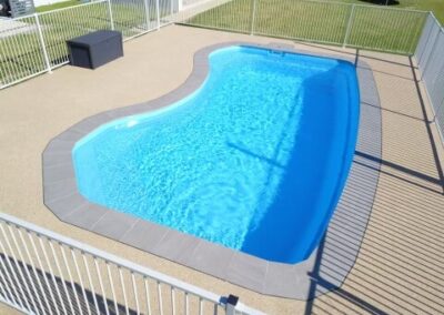 DIY swimming pool Belmont 7 design- colour water spice - bottom view - installed in Wollongong